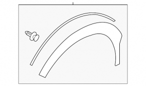 Front Left Wing Arch Cover Subaru XV Crosstrek 18-23