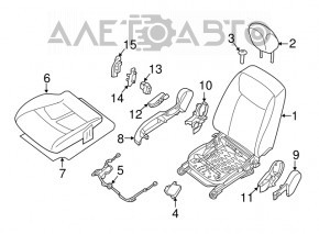 Occupant Sensor Nissan Leaf 13-15 10-pin
