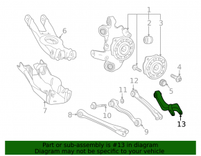 Rear left upper transverse control arm Mercedes AMG GT-class X290 19-25