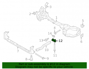 Front Subframe Reinforcement Bracket Right Ford C-max MK2 13-18