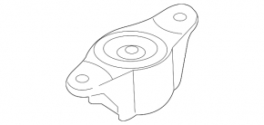 Rear left shock absorber support Mazda 3 19-24