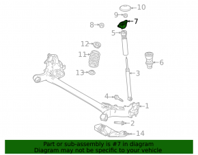 Shock absorber support rear right Mazda 3 19-