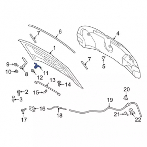Ford Explorer 20- Hood Hook