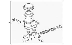 Master brake cylinder with reservoir Mitsubishi Galant 04-12 type 2