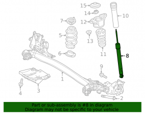 Mazda CX-50 23-24 rear left shock absorber for R17