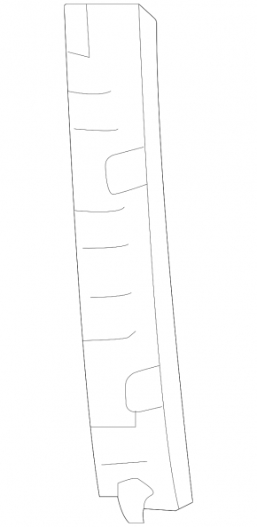 Front pillar trim, middle left, Volkswagen ID.4 23-25, black