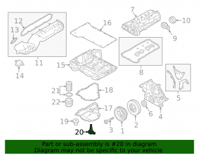 Engine Oil Level Sensor BMW X1 F48 16-19 B46