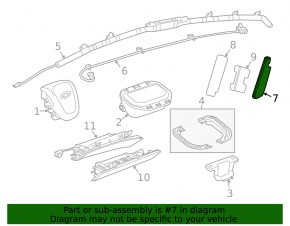 Airbag airbag left seat Chevrolet Cruze 11-16