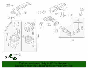 Nissan Rogue 22-25 1.5T Air Filter Housing Bracket