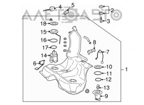 Fuel tank Mercedes W221
