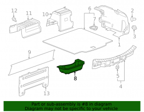 Trunk tray Chevrolet Impala 14-20