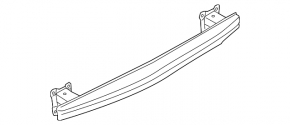 Rear bumper reinforcement for VW CC 13-17 rest.