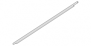 Molding door-glass central front left VW CC 08-17 chrome