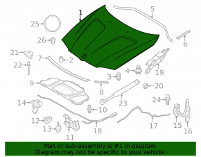 Bare hood BMW X3 F25 11-17