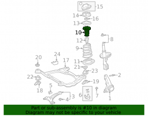 Front shock absorber boot left Toyota Solara 2.4 04-08
