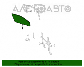 Front left door glass for Jeep Patriot 11-17