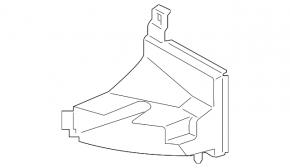 Air duct for additional radiator left BMW 7 G11 G12 21-22 rest