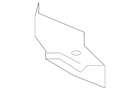 Rear right mudguard for Lexus GS 13-19
