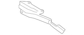 Left trunk lid hinge for Mitsubishi Lancer 10-17