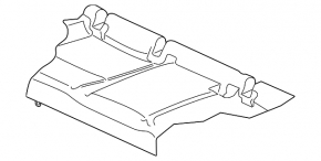 Rear row of seats 2nd row VW Golf 15 - black cloth, for cleaning