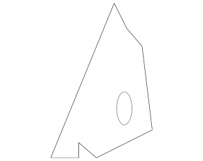 Subaru b9 Tribeca inner rear left triangle door plug