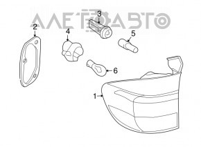 Light outer wing left BMW X5 E70 07-10 prerest