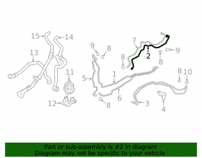 Air conditioning pipe, 3rd row, central left, BMW X7 G07 19-22