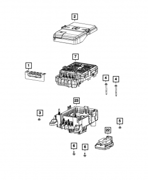 Jeep Grand Cherokee WL 21-24 Type 2 Underhood Fuse Box
