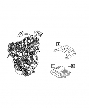 Jeep Renegade 20-23 1.3T Engine Computer ECU Bracket