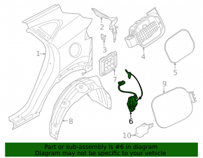 Fuel filler door lock for Hyundai Tucson 22-25 1.6T HEV