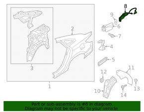 Hyundai Azera 12-17 hybrid fuel filler door lock