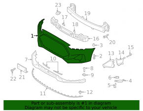 Front bumper bare Hyundai Veloster 19-22