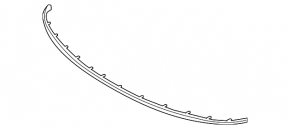 Front Bumper Lip Extension Kia Sorento 19-20 Structure, Black