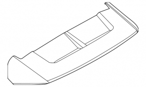 Nissan Ariya 23-25 trunk lid spoiler