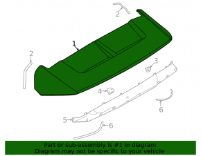 Nissan Ariya 23-25 trunk lid spoiler