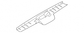 Upper trunk lid trim for Mazda3 MPS 09-13