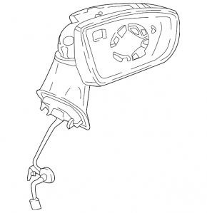 Left side mirror assembly Ford Ecosport 18-22 turn signal