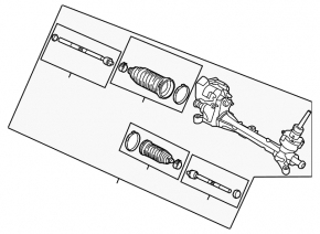 Steering rack Ford Escape MK3 13-19