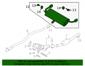 Ford Escape MK4 20-22 1.5T AWD Exhaust Pipe w/Catalyst