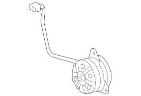 Left Cooling Fan Motor for Lexus RX350 10-15