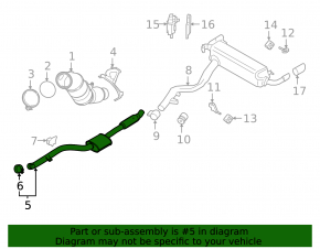 Exhaust line middle part BMW 3 G20 19- 2.0T
