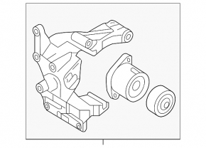 Alternator bracket Hyundai Santa FE 19-20 2.4