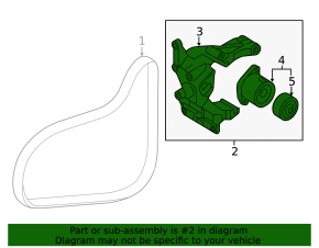 Alternator bracket Hyundai Santa FE 19-20 2.4