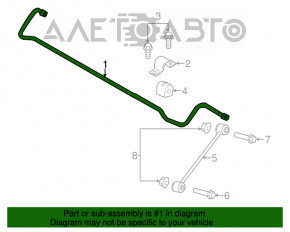 Rear stabilizer Dodge Charger 11-14