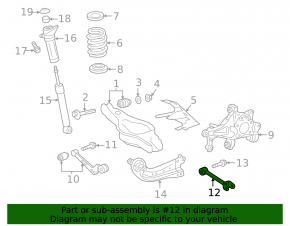 Rear left transverse control arm Lexus NX 22-25