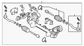 Steering rack Infiniti Q50 17-20 RWD EPS