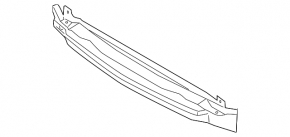 Front bumper reinforcement for the Audi A6 04-11
