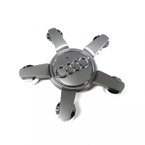 Central cap for Audi Q7 4L 10-15 disk darkened chrome, chip, 150mm