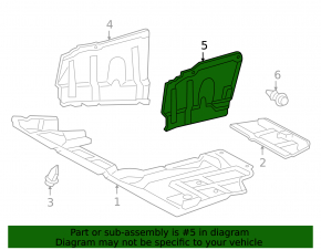 Left side engine guard for Toyota RAV4 2012 Canada built, 2.4"