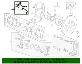 Front right ABS sensor for Acura RDX 13-18